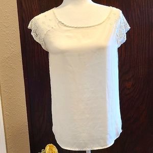 Lavish white top casual